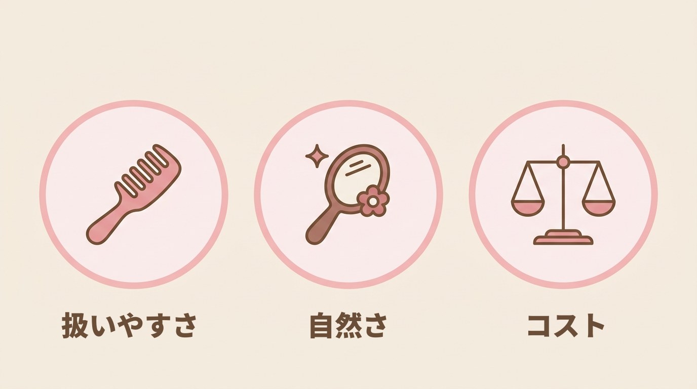 ウィッグ初心者が最初の1本を選ぶときのポイント|素材・タイプ・予算を整理する