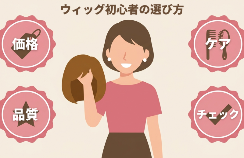 ウィッグ初心者がウィッグ選びをする際に大切なこと