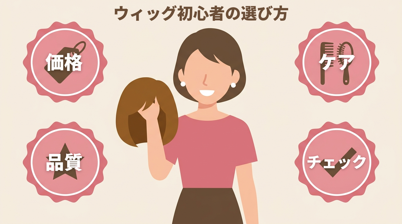 ウィッグ初心者がウィッグ選びをする際に大切なこと
