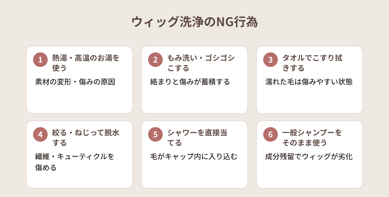 ウィッグの洗い方:人工毛・人毛別の手順と、やりがちなNGをまとめて解決