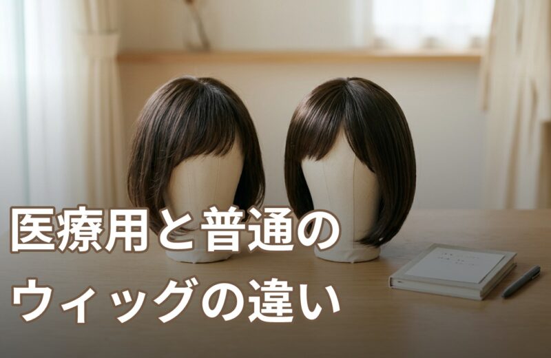 医療用ウィッグと普通のウィッグは何が違う？費用・素材・入手先の違いを具体的に整理