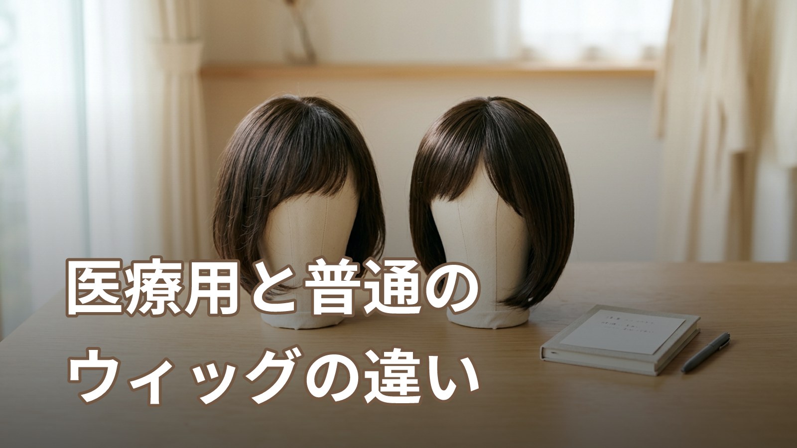 医療用ウィッグと普通のウィッグは何が違う？費用・素材・入手先の違いを具体的に整理