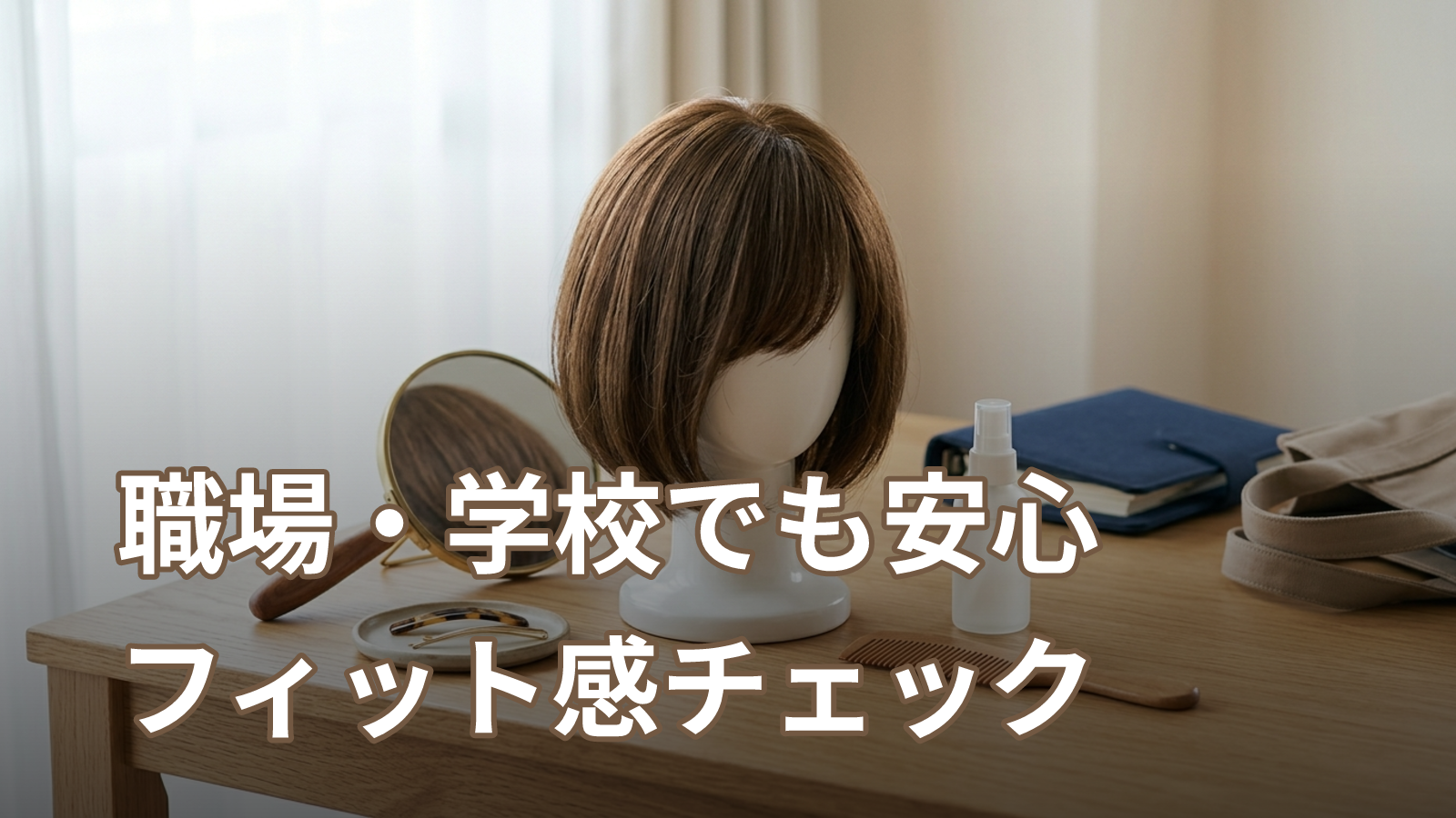 ウィッグを職場・学校につけていくのが不安なとき：場面別のフィット感・見た目チェックリスト