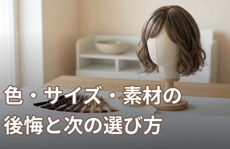 ウィッグを試着せずにオンラインで買って失敗した：色・サイズ・素材の後悔パターンと次の選び方