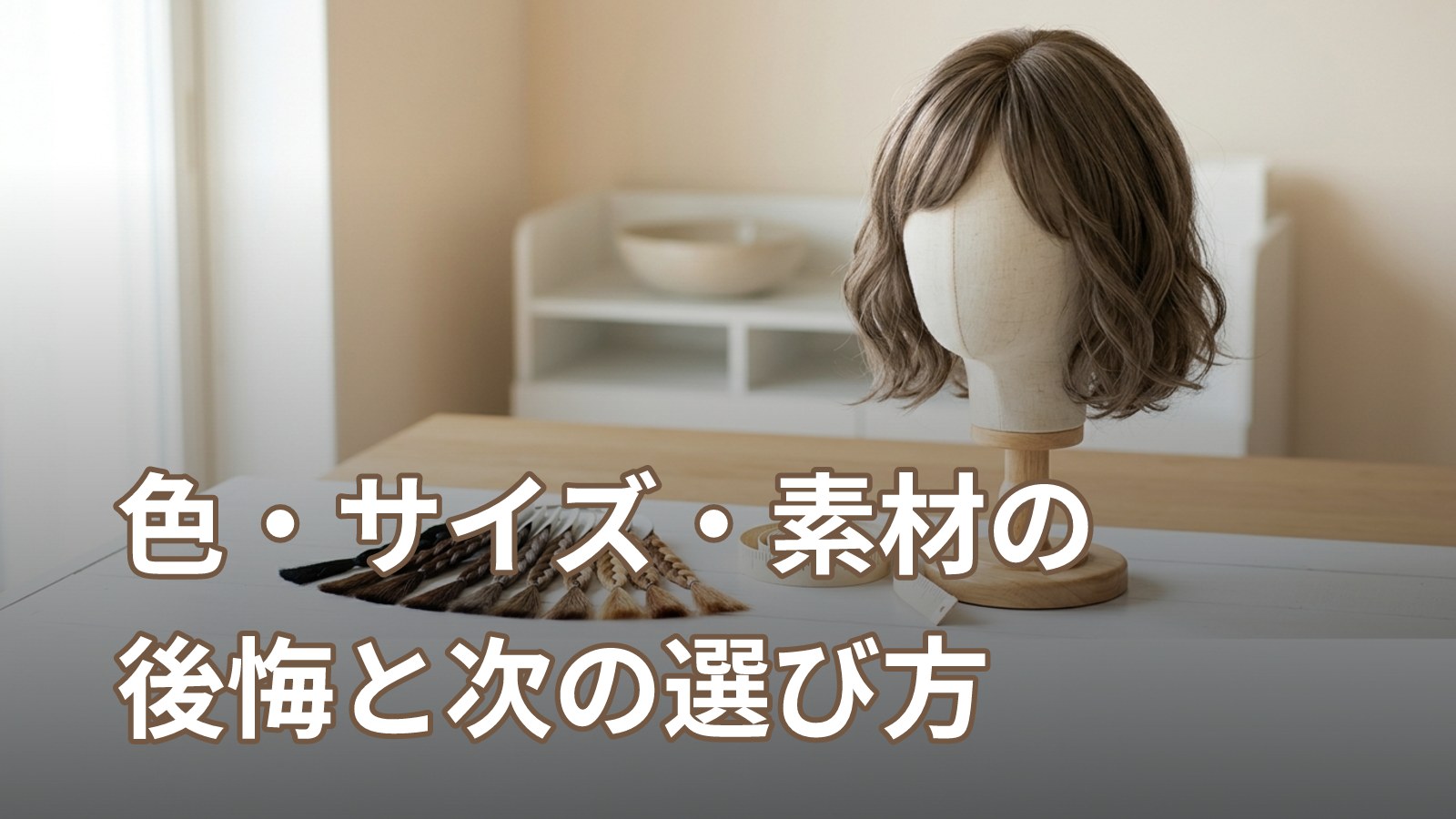 ウィッグを試着せずにオンラインで買って失敗した：色・サイズ・素材の後悔パターンと次の選び方